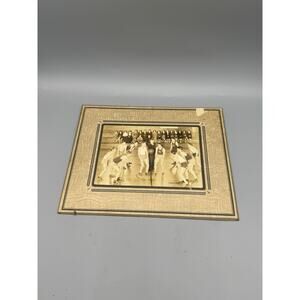 Vintage Sepia Basketball Team Photo Print Matted School Sports Photograph